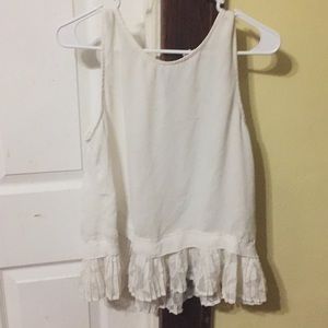 Semi mesh white shirt